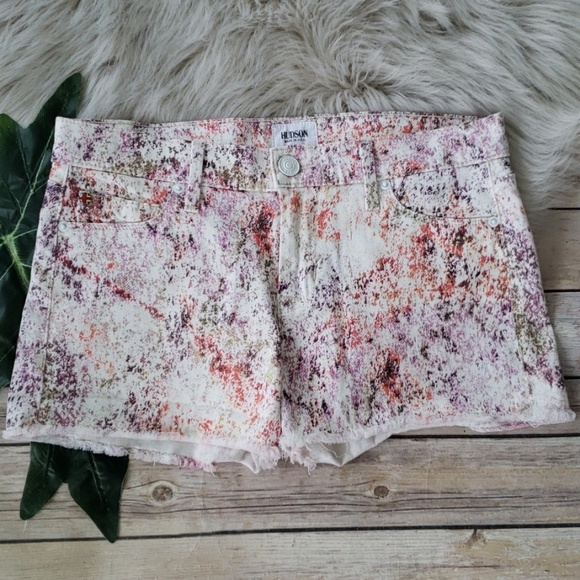 Hudson Jeans Pants - Hudson Amber Raw Edge Hem Shorts